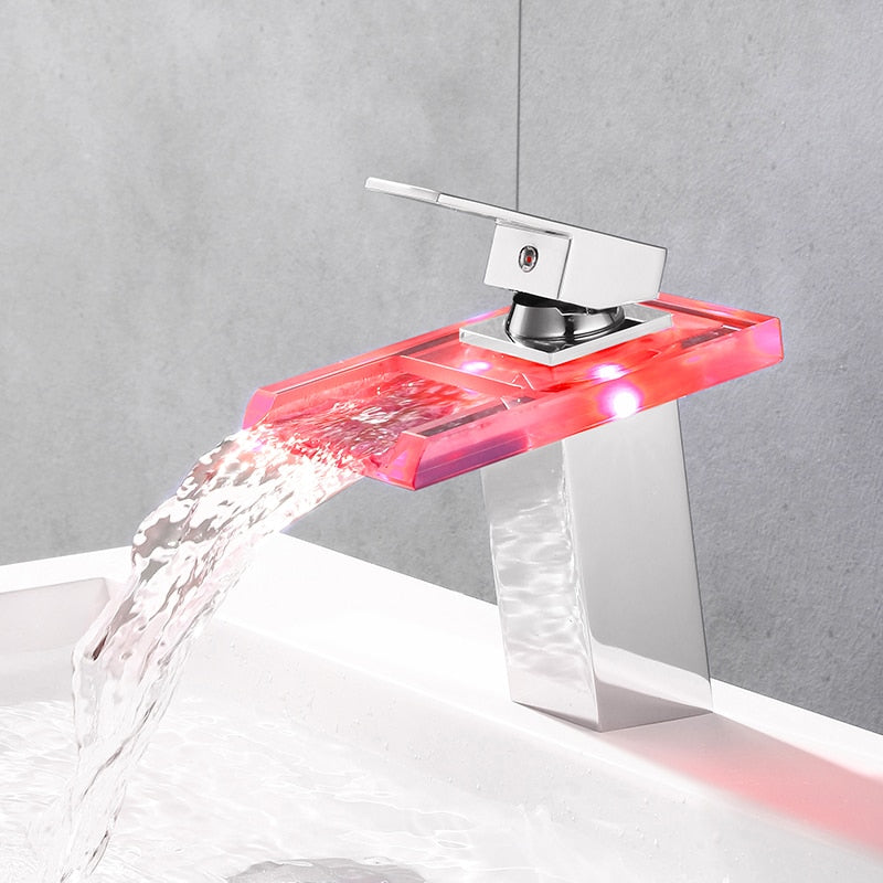 Waterfall LED Basin Tap