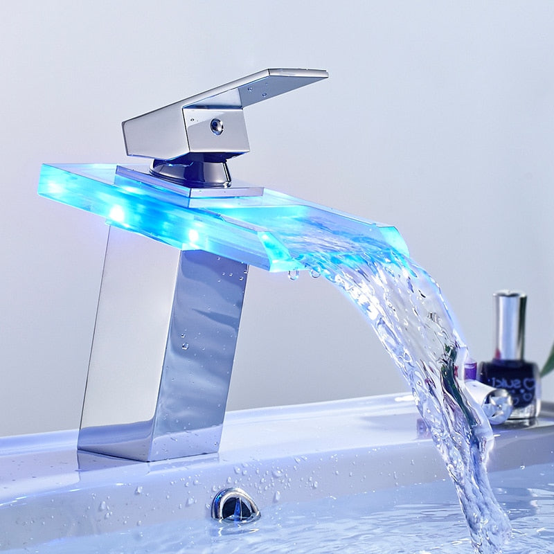 Waterfall LED Basin Tap