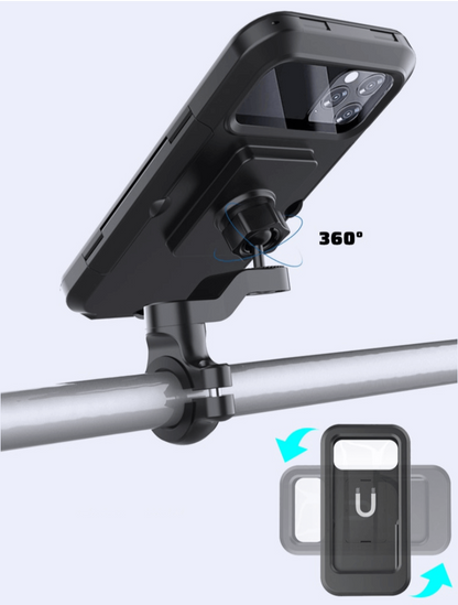 Waterproof 360° magnetic bicycle phone holder