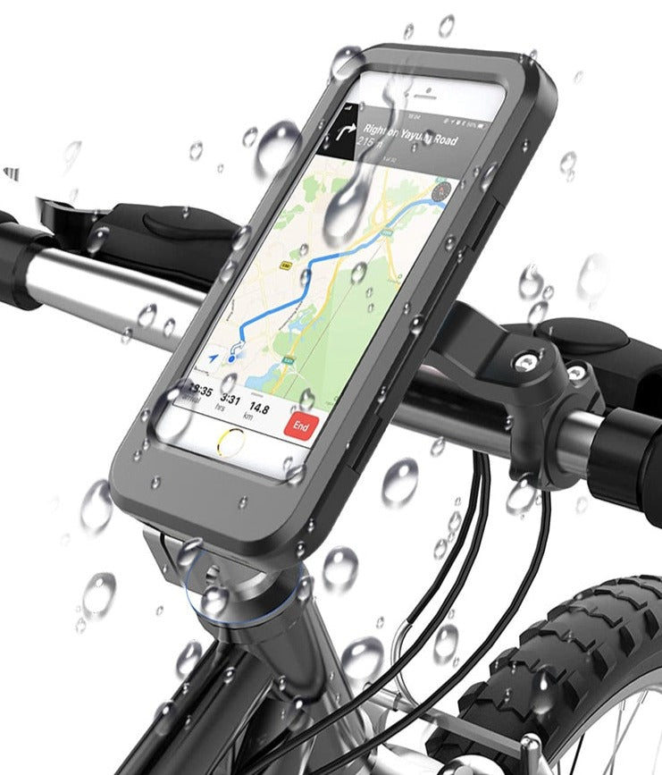 Waterproof 360° magnetic bicycle phone holder