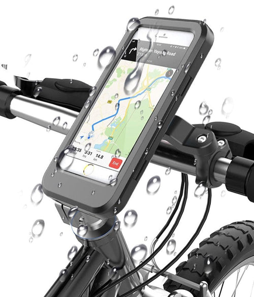 Waterproof 360° magnetic bicycle phone holder