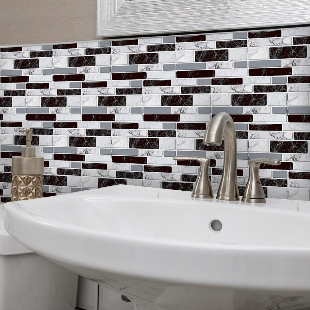 Waterproof 3D Tile Stickers (9 pieces)