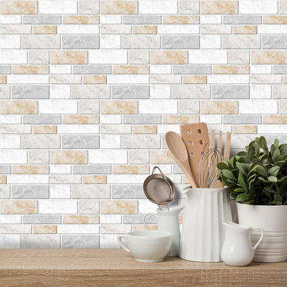 Waterproof 3D Tile Stickers (9 pieces)
