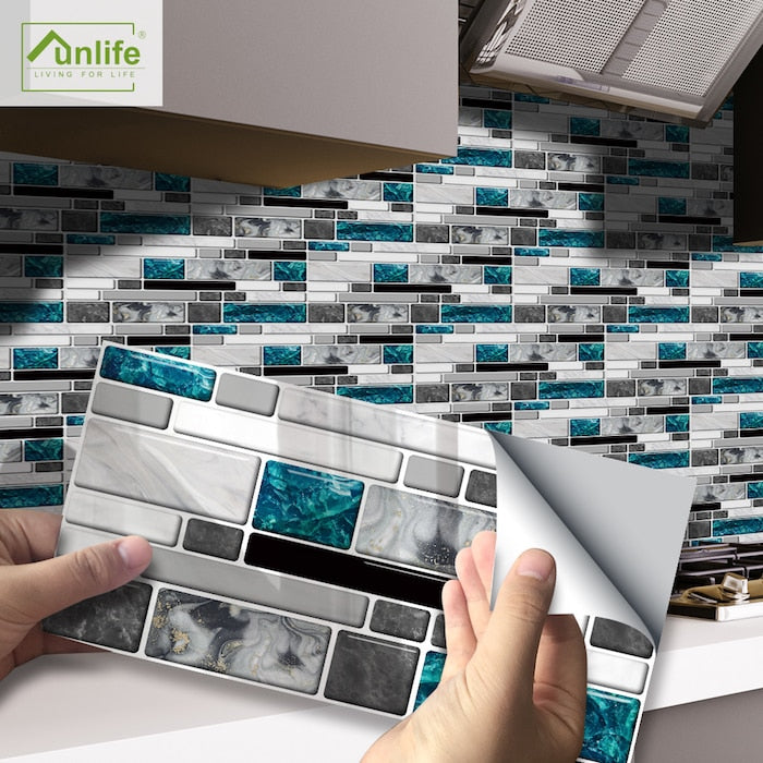 Waterproof 3D Tile Stickers (9 pieces)