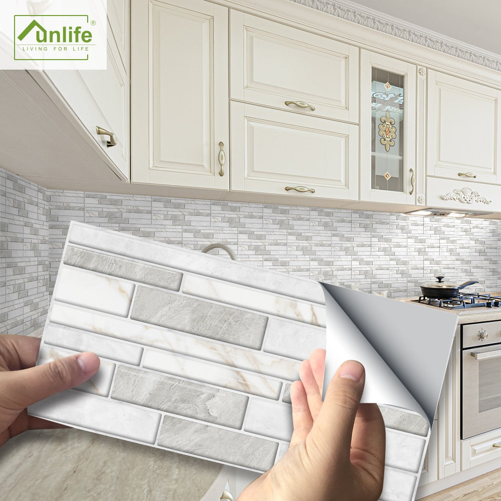 Waterproof 3D Tile Stickers (9 pieces)