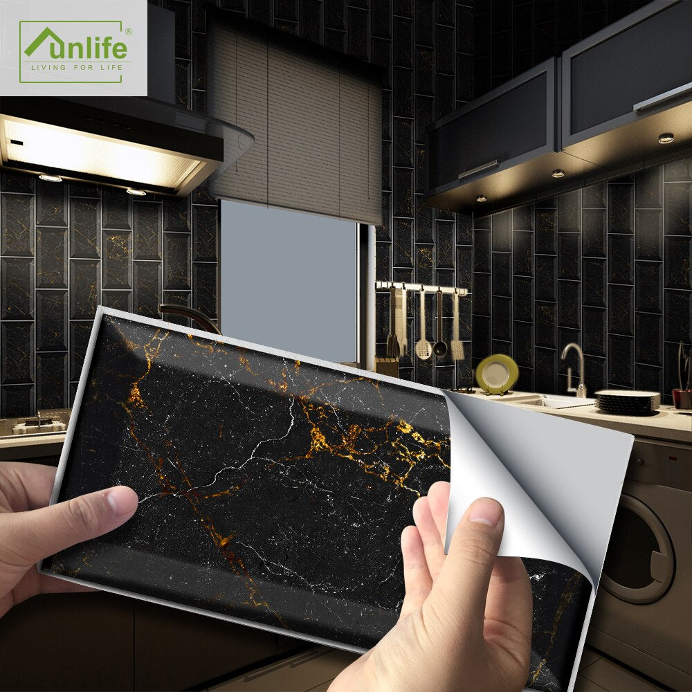 Waterproof 3D Tile Stickers (9 pieces)