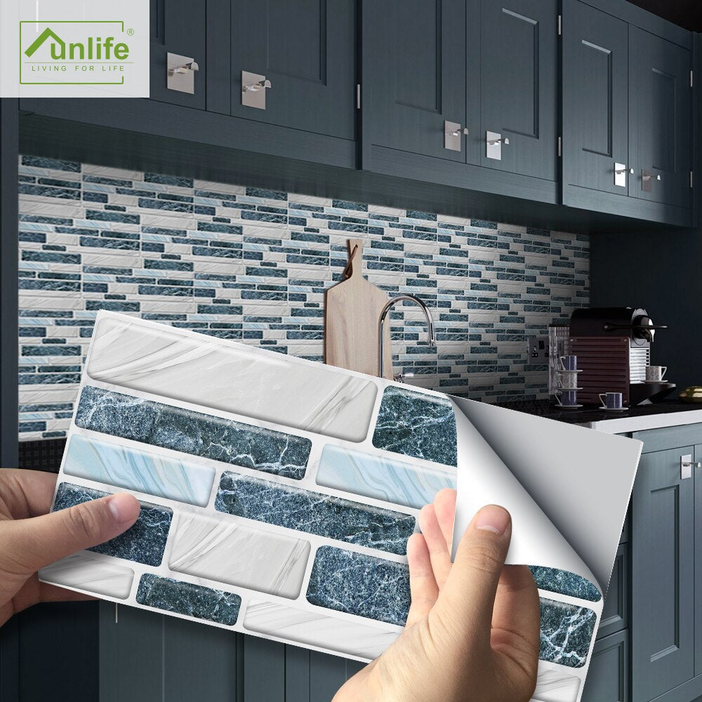 Waterproof 3D Tile Stickers (9 pieces)