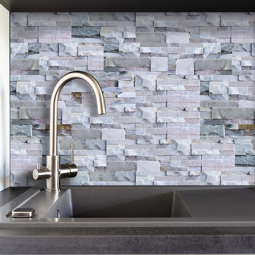 Waterproof 3D Tile Stickers (9 pieces)