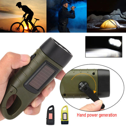 Waterproof Flashlight Hand Crank for Emergencies