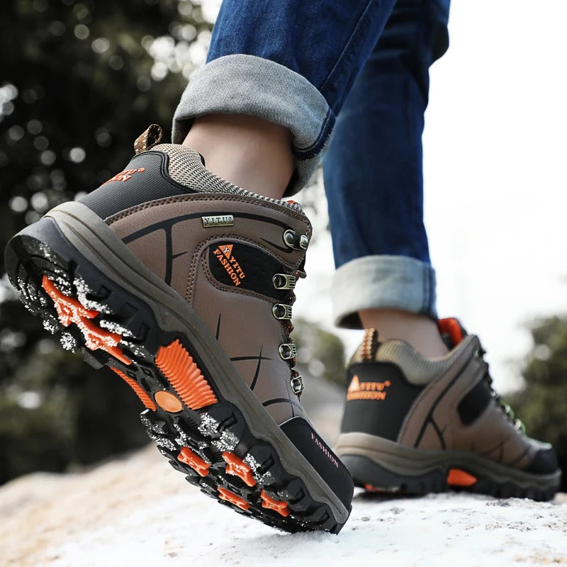 Waterproof Leather Style Men's Sneakers Hiking Hiking Shoes