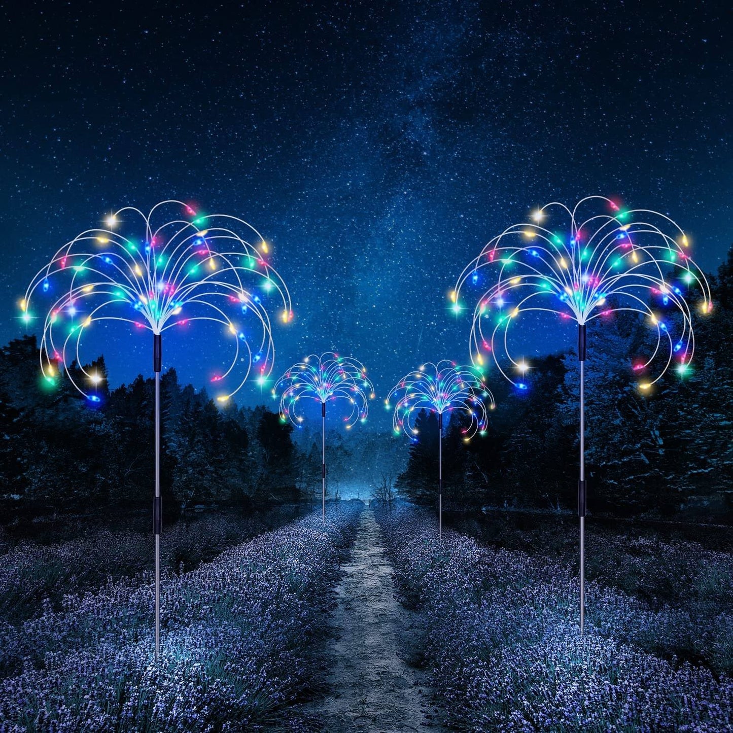Waterproof Solar Garden Fireworks Lamp