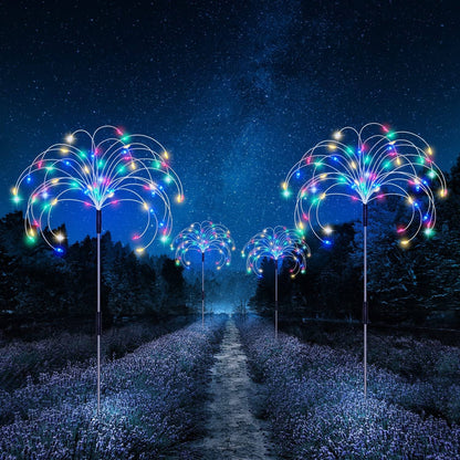 Waterproof Solar Garden Fireworks Lamp
