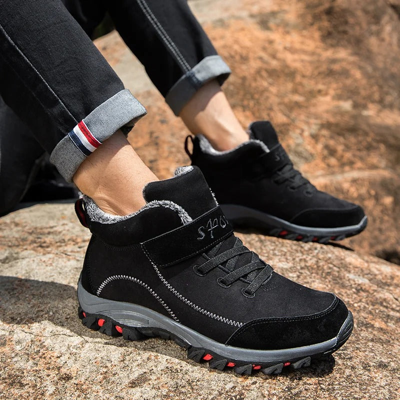 Waterproof men's winter ankle boots
