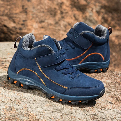 Waterproof men's winter ankle boots