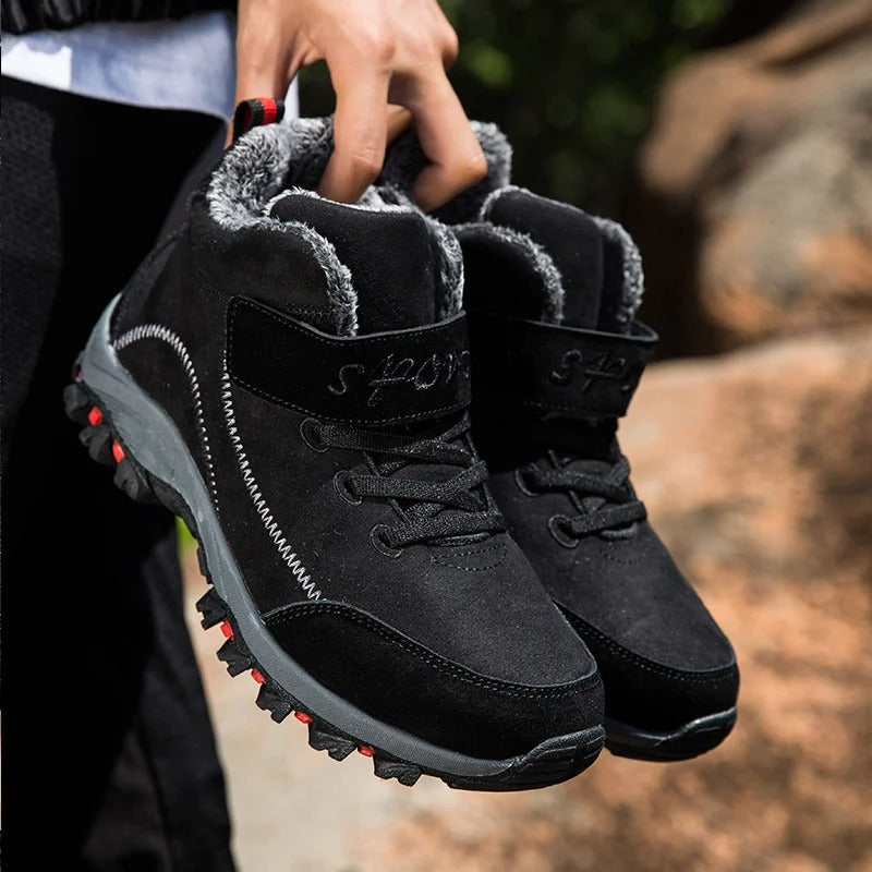Waterproof men's winter ankle boots