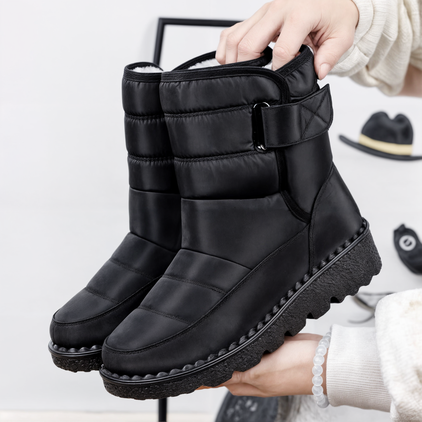 Waterproof non-slip snowboots for women