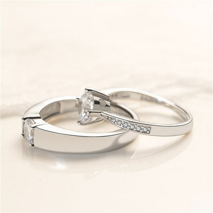 Wedding ring set (2pcs/set)