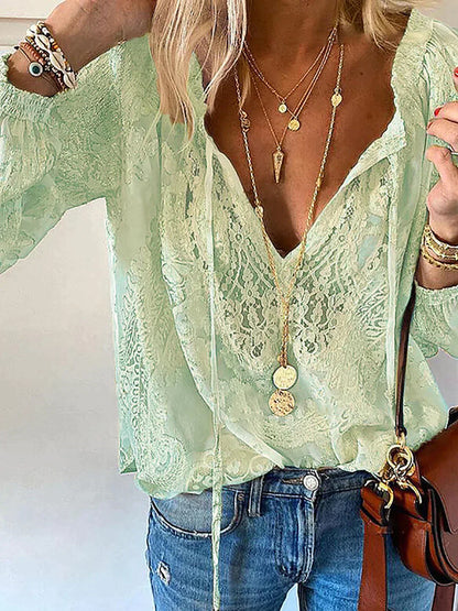 White Blouse Ladies Unique Style With Pointed Details Cotton