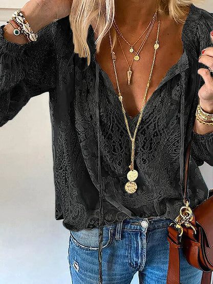 White Blouse Ladies Unique Style With Pointed Details Cotton