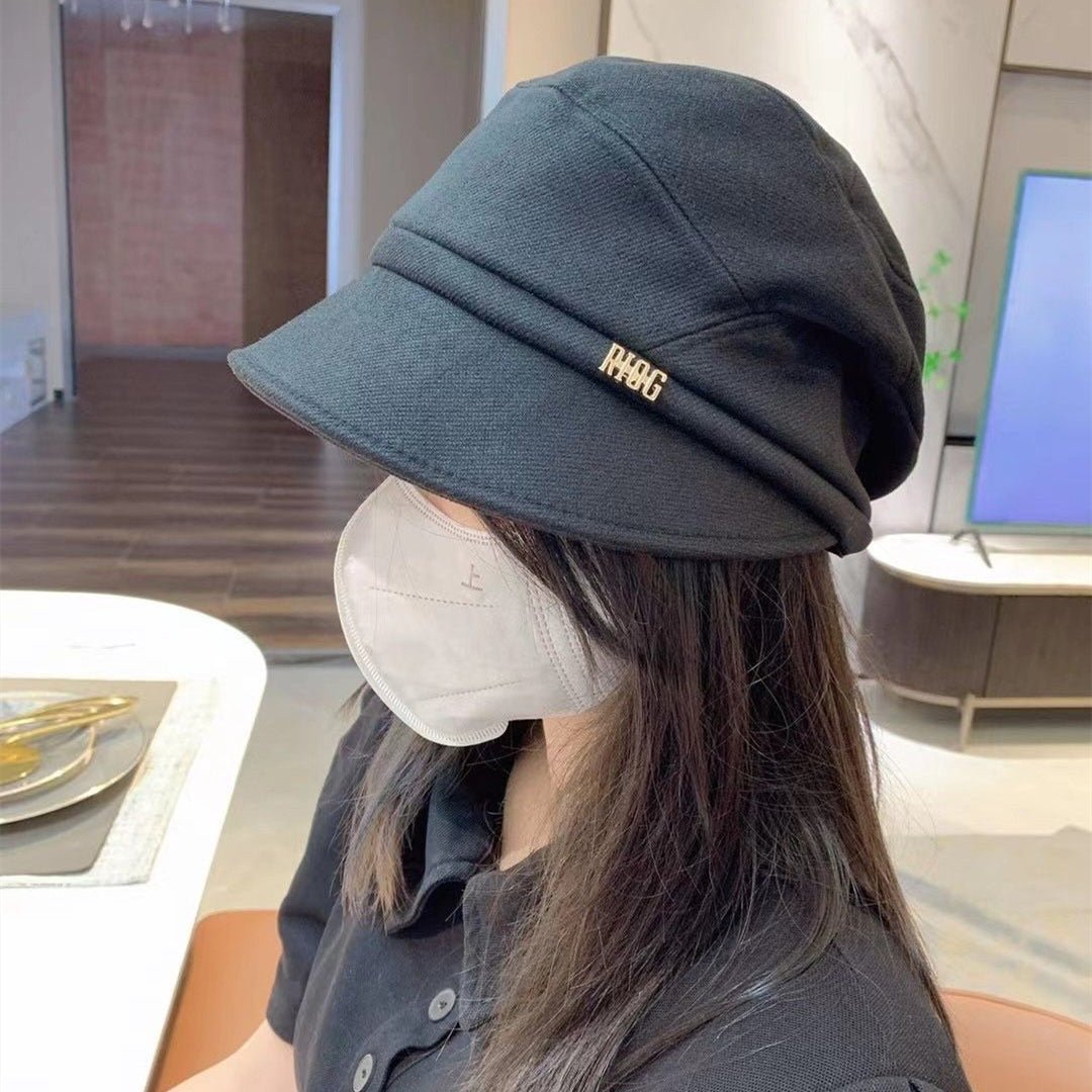 Winter plush beret for ladies