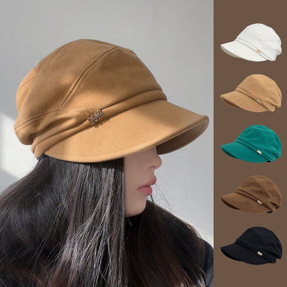 Winter plush beret for ladies