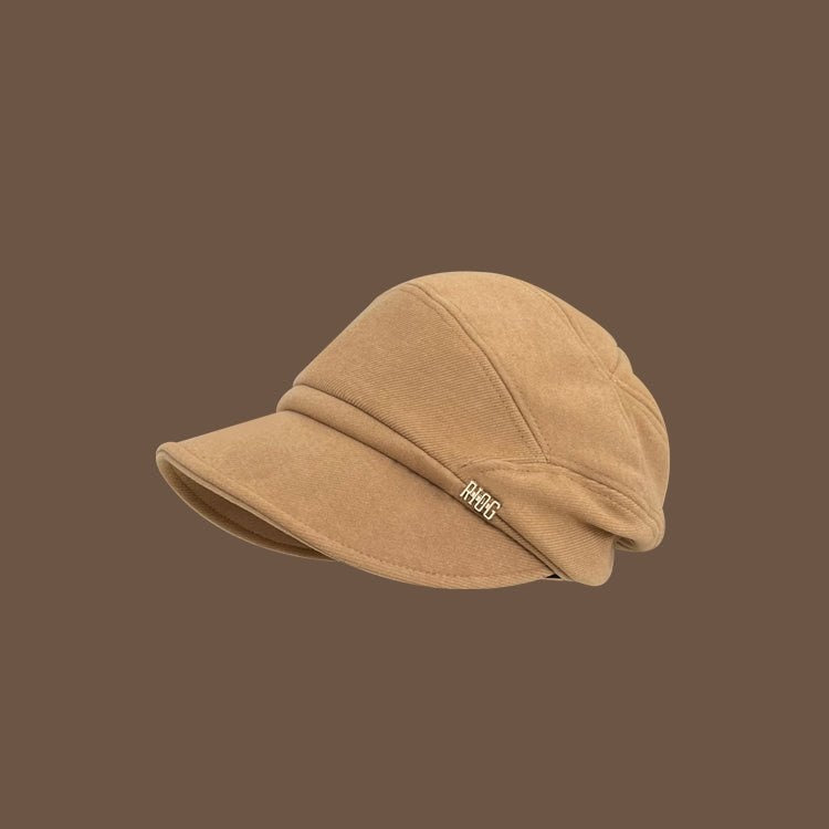 Winter plush beret for ladies