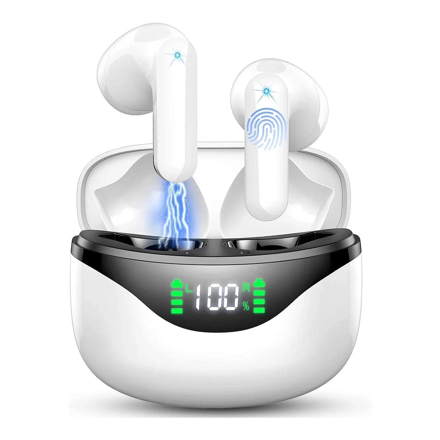 Wireless Bluetooth 5.3 Earbuds with Noise Reduction and 36 hours playing time