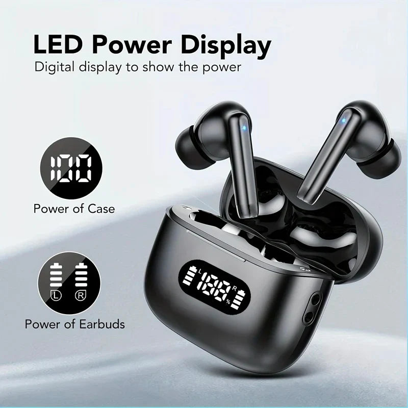 Wireless Bluetooth 5.3 Earphones with Noise Reduction and Transparent Mode