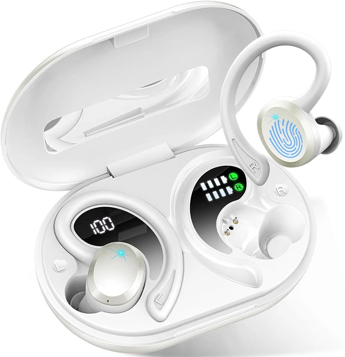 Wireless Bluetooth Earbuds with In-ear Design and Waterproof Function
