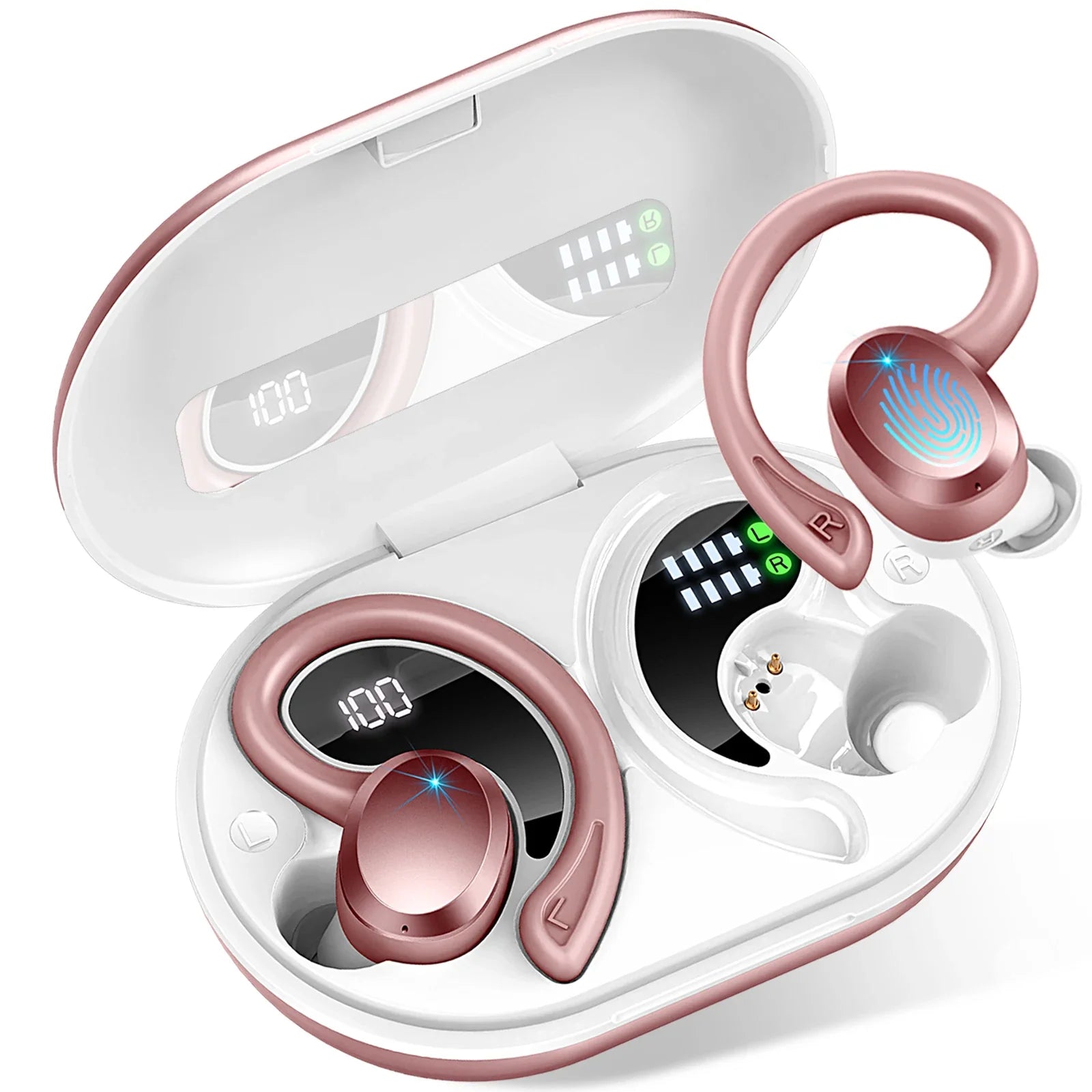 Wireless Bluetooth Earbuds with In-ear Design and Waterproof Function
