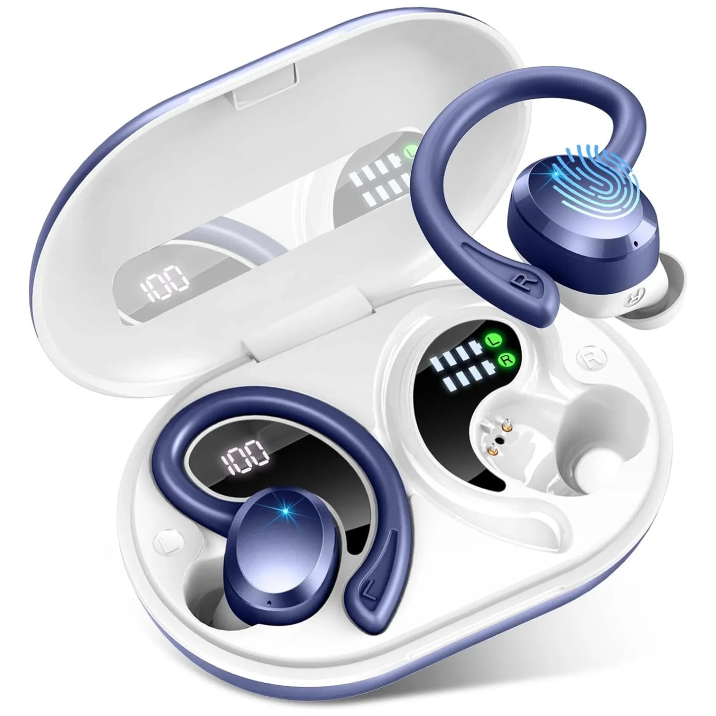 Wireless Bluetooth Earbuds with In-ear Design and Waterproof Function