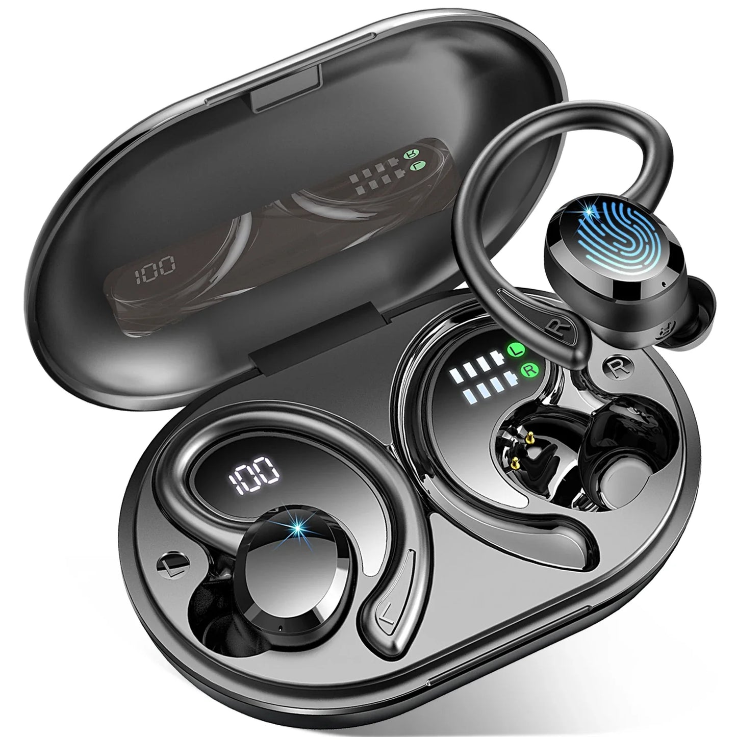 Wireless Bluetooth Earbuds with In-ear Design and Waterproof Function