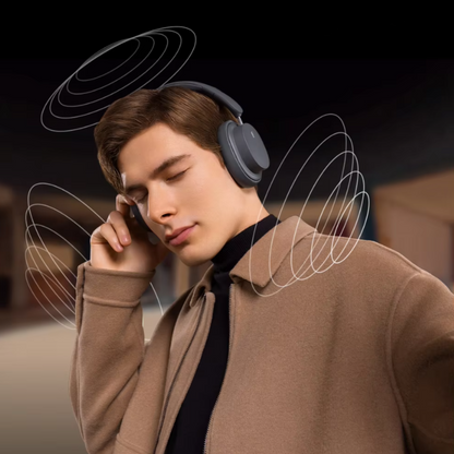 Wireless Bluetooth headphones | 3D sound and noice cancellation - 70 hours playing time - pair with 2 devices