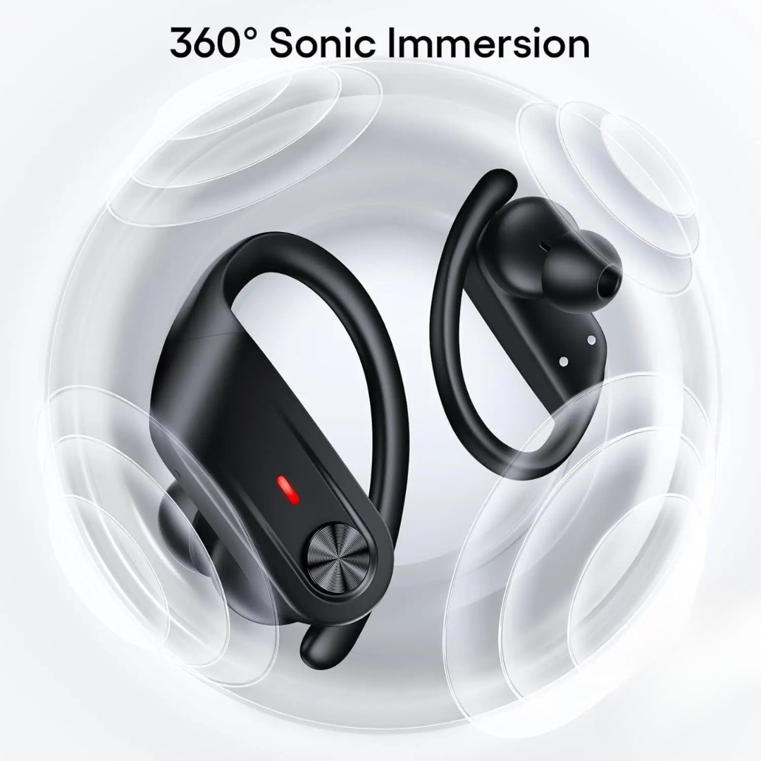 Wireless Earbuds Bluetooth Sport Waterproof Ergonomic With Long Playtime