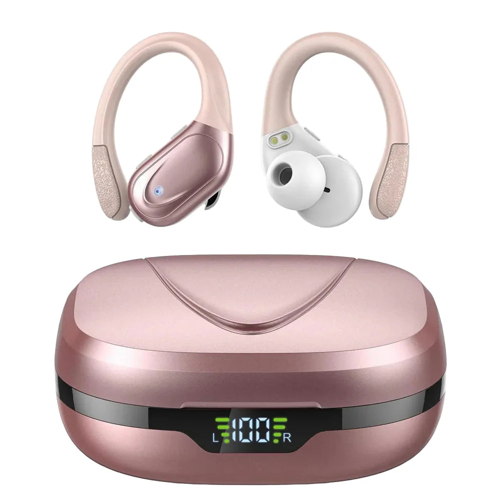 Wireless Earbuds Sport Bluetooth 5.3 with Noise Reduction and Waterproof Design