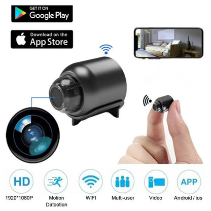 Wireless Mini Camera Compact WIFI 1080P HD Motion Detection