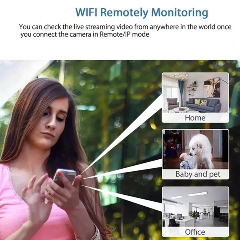 Wireless Mini Camera Wifi Compact 1080P HD With Night Vision