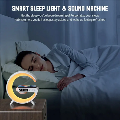 Wireless Mood Lamp RGB Multifunctional With Quick Charger And Bluetooth Speaker