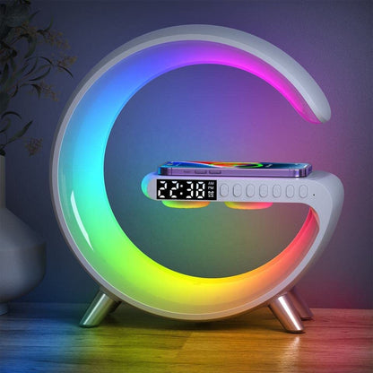 Wireless Mood Lamp RGB Multifunctional With Quick Charger And Bluetooth Speaker