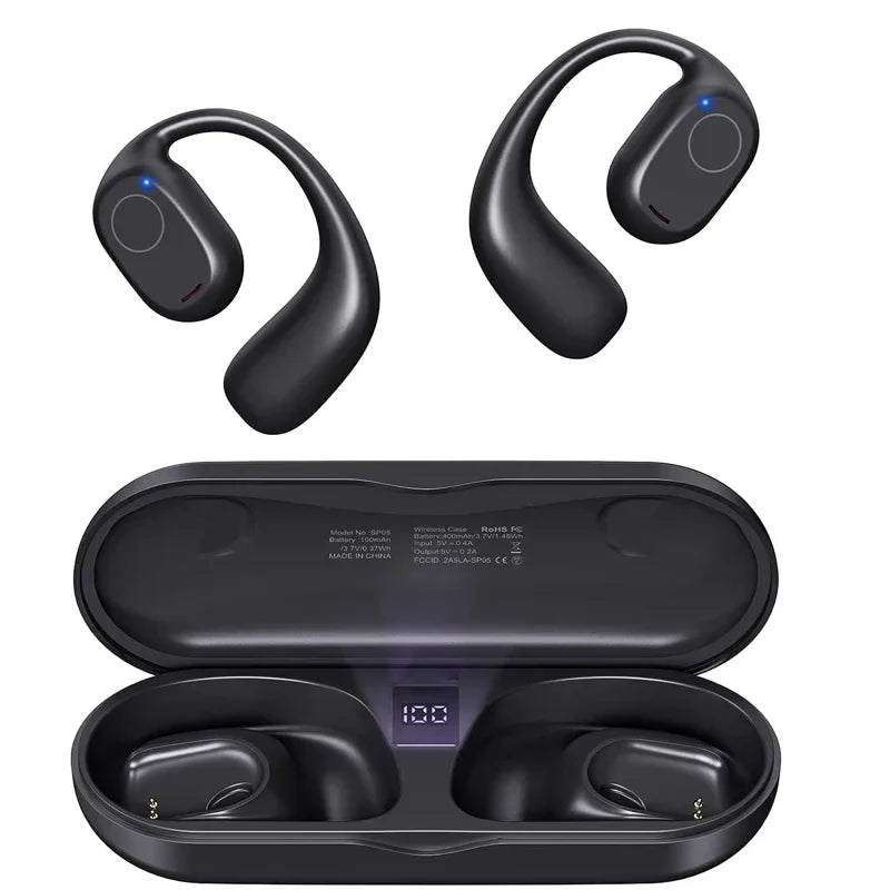 Wireless Sport Earphones with Digital Display for Men and Women