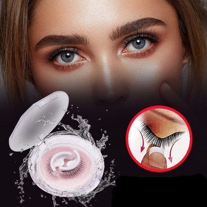 Women Adhesive Eyelashes Natural Elegant Reusable Synthetic Fibres