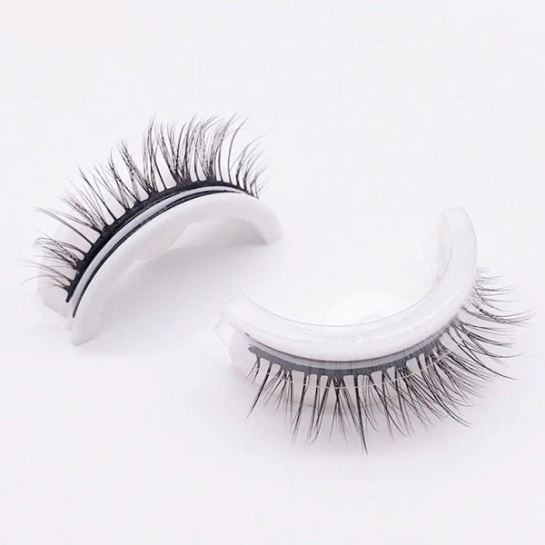 Women Adhesive Eyelashes Natural Elegant Reusable Synthetic Fibres