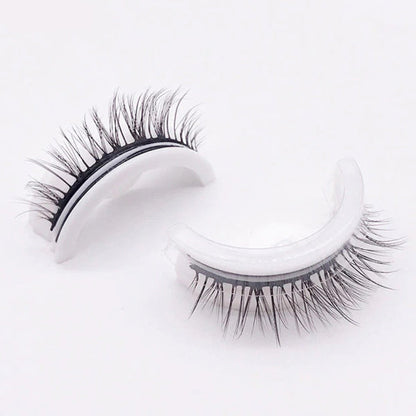 Women Adhesive Eyelashes Natural Elegant Reusable Synthetic Fibres