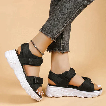 Women Sandals Elegant White Orthopaedic Comfortable Synthetic