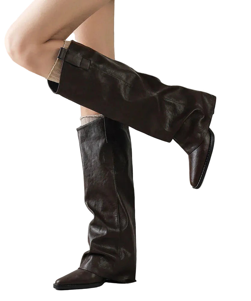 Women's Ankle Boots Chunky Heel Pointed Toe 0