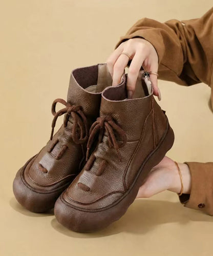 Women's Ankle Boots Lace-Up Casual Style 4