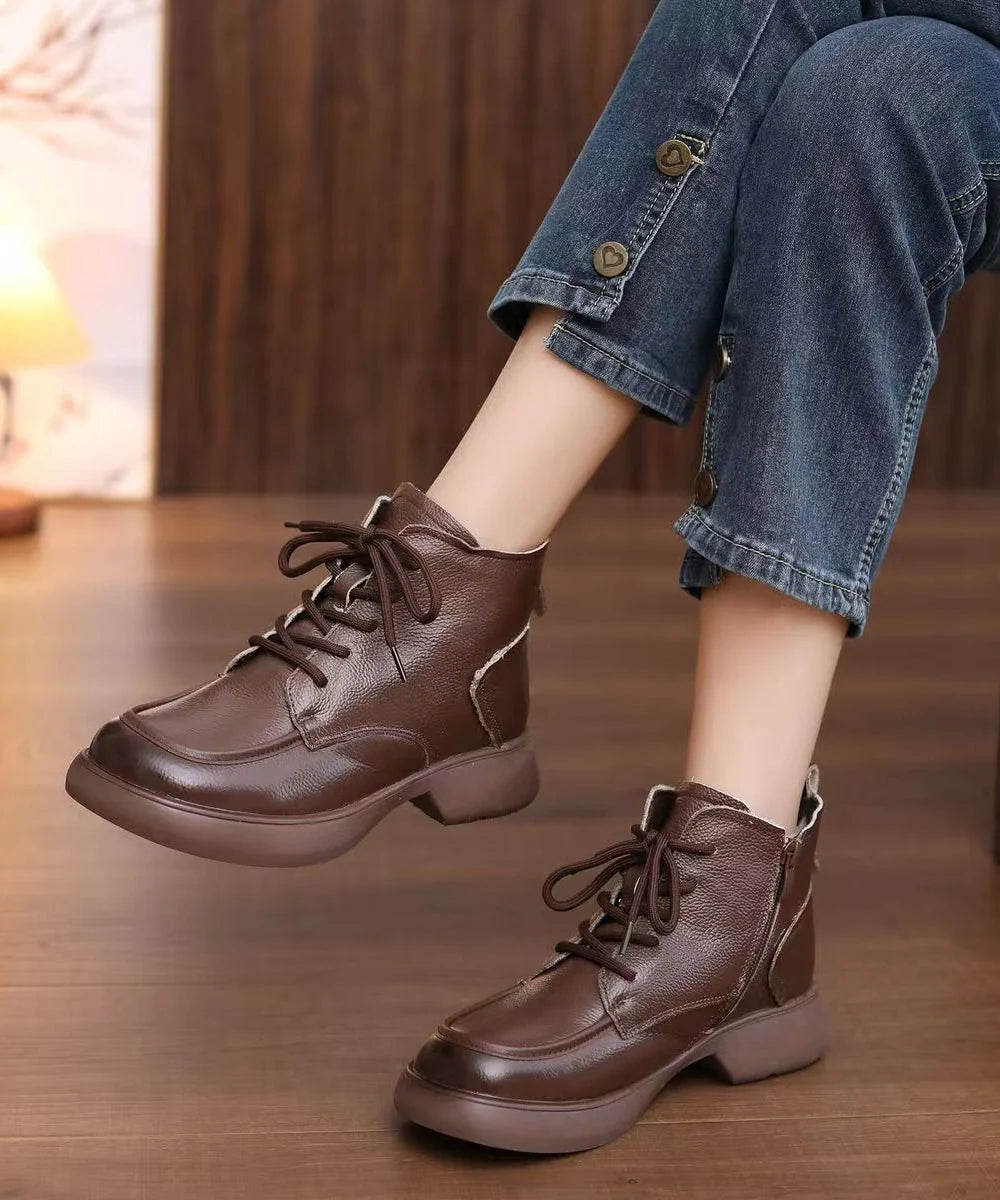 Women's Ankle Boots Lace-Up Style 0