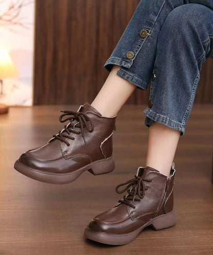 Women's Ankle Boots Lace-Up Style 0