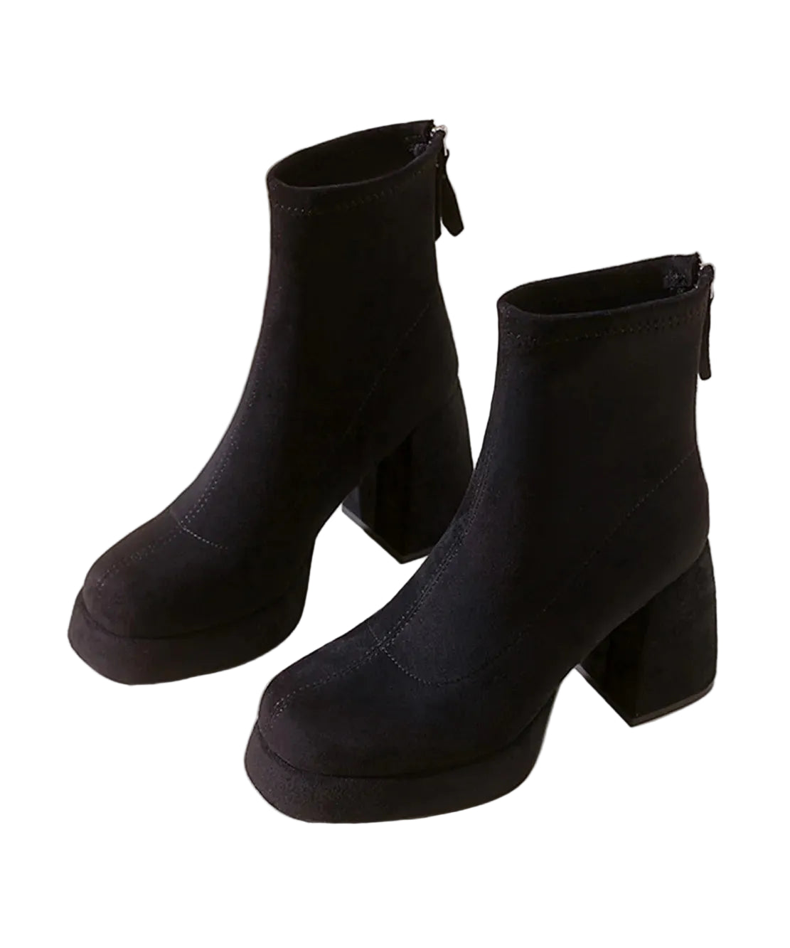 Women's Ankle Boots Retro Platform Chunky Heel 2