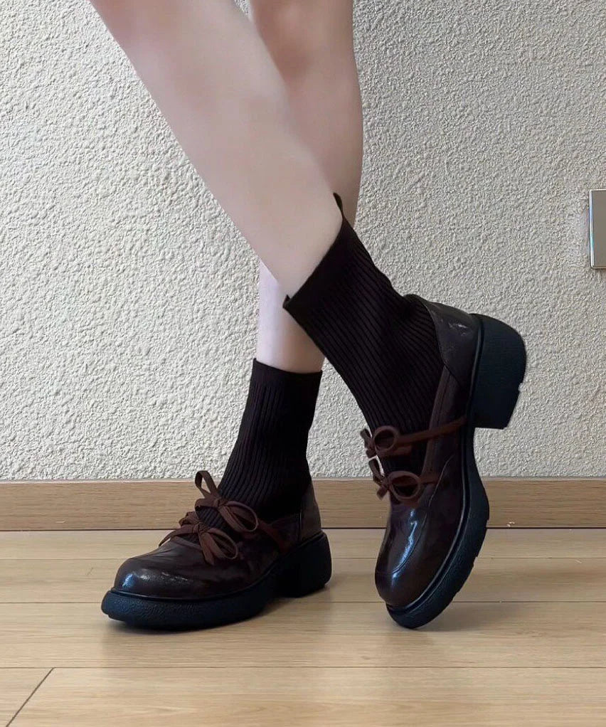 Women's Ankle Boots Stylish Splicing Design Booties 2
